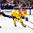 BUFFALO, NEW YORK - JANUARY 2: Slovakia's Filip Krivosik #16 attempts to slow down Sweden's Axel Jonsson Fjallby #22 during the quarterfinal round of the 2018 IIHF World Junior Championship. (Photo by Andrea Cardin/HHOF-IIHF Images)

